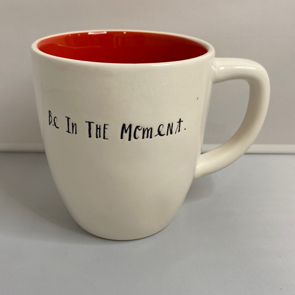 Rae Dunn Be In The Moment Script Mug